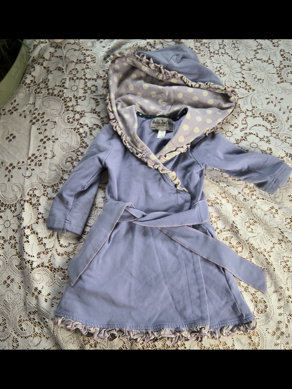 Girls toddler 2t Matilda Jane purple ruffled robe